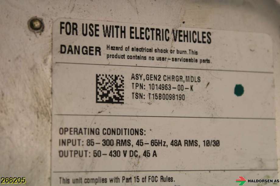 Batterilader (OBC - On Board Charger) til Tesla Model S 2013-2016 (Fase 1)  (TESLA|1014963-00-K|)