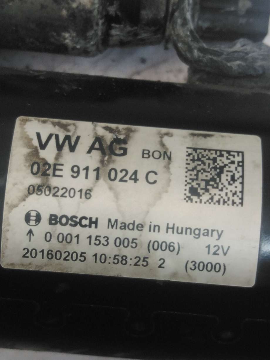 Starter diesel til VW Transporter / Caravelle 2015-2019 (T6) (T6) (VOLKSWAGEN|02E 911 024 C|)