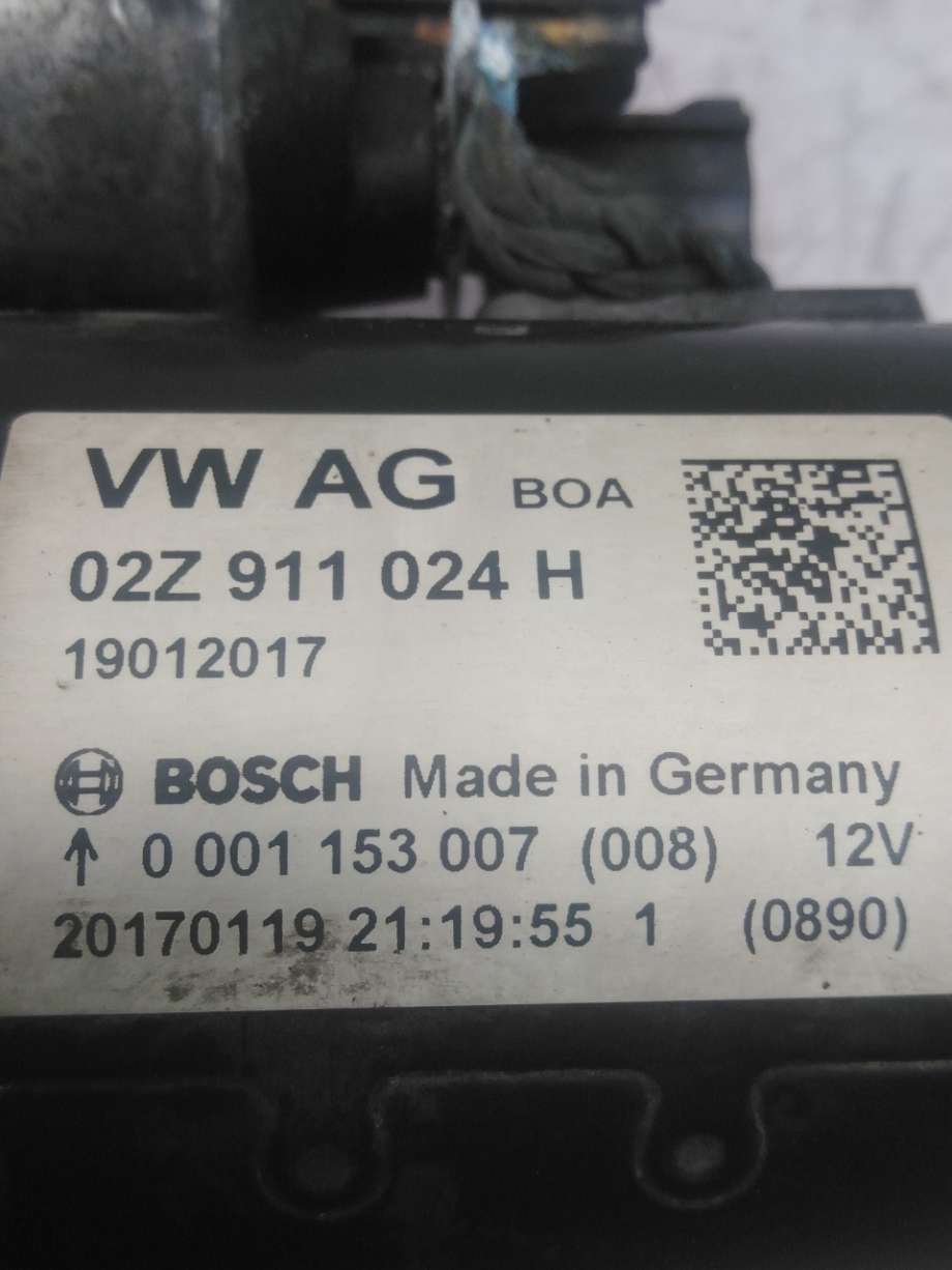 Starter diesel til VW Caddy 2015-2020 (Type III, Fase 3)  (VOLKSWAGEN|02Z 911 024 H|)