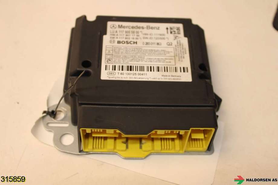 Airbag elektronikk til Mercedes CLA 2013-2019 (C117) (C117) (MERCEDES|A 117 900 58 00|A 117 900 92 00|)