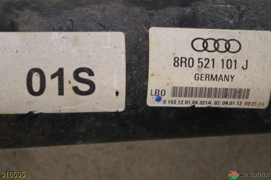 Mellomaksel til Audi Q5 2012-2017 (Type I, Fase 2)  (AUDI|8R0 521 101 J|)