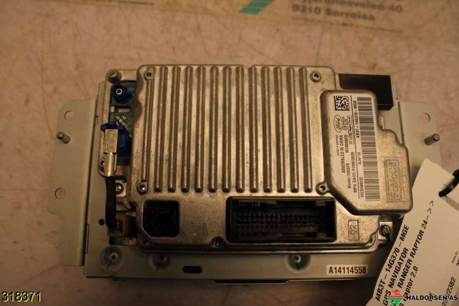 Bilstereo navigasjon til Ford Ranger / Ranger Raptor 2022-->> (FORD|MB3T-14G370-MGE|)