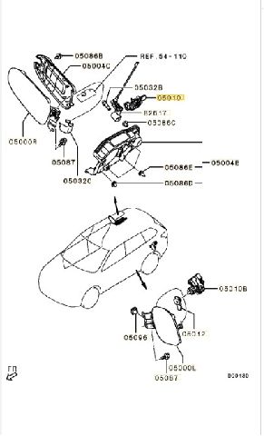 Diverse deler til Mitsubishi Outlander 2015-->> (Type III, Fase 2) (MITSUBISHI|5943A133|)