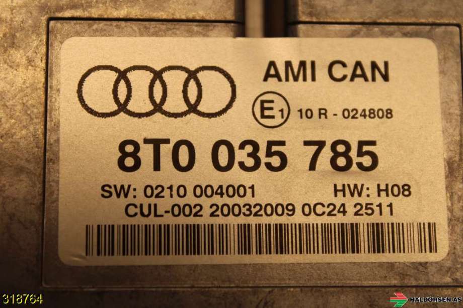Styreenhet diverse til Audi A5 2007-2016 (Type I)  (AUDI|8T0 035 785|)