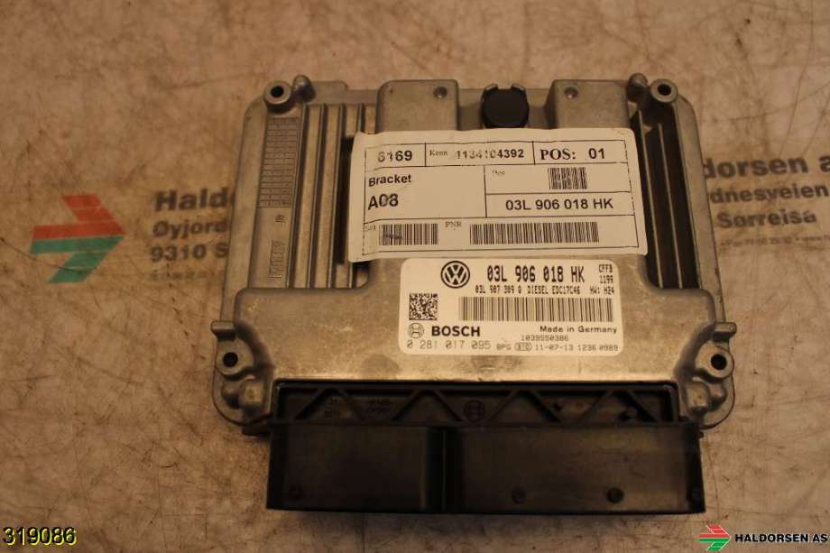 Styreenhet motor til VW Sharan, 2010-->> (Type II)  (VOLKSWAGEN|03L 906 018 HK)