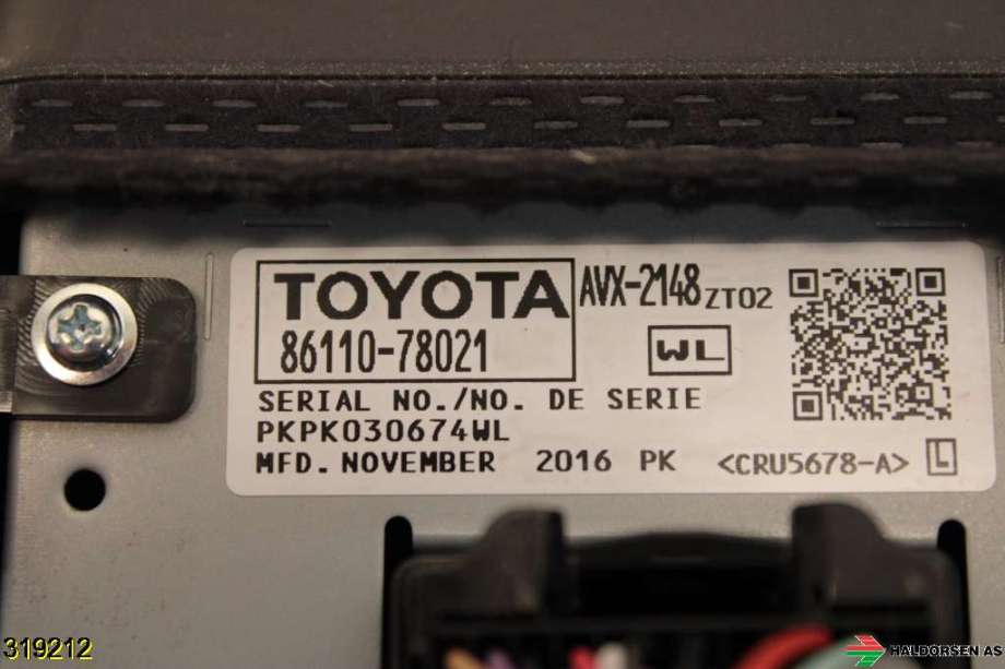 Multimedia display (MCU - Media Controller Unit) til Lexus NX 2014-2021 (Type I) (AZ10) (AZ10) (LEXUS|8611078021|)