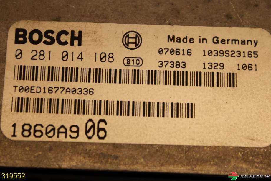 Styreenhet motor til Mitsubishi Outlander 2007-2010 (Type II, Fase 1)  (MITSUBISHI|1860A906|)
