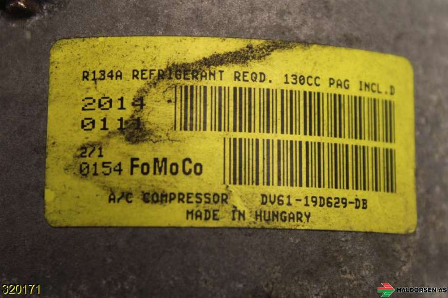 Aircondition kompressor til Ford Kuga 2013-2019  (FORD|DV61-19D629-DC|)