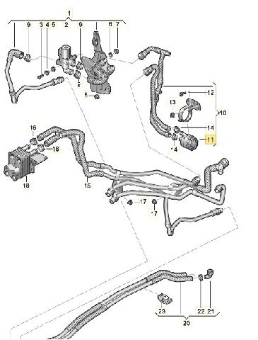 Vannpumpe til VW Passat 2015-2019 (Fase 1) (B8) (B8) (VOLKSWAGEN|04L 965 567|)