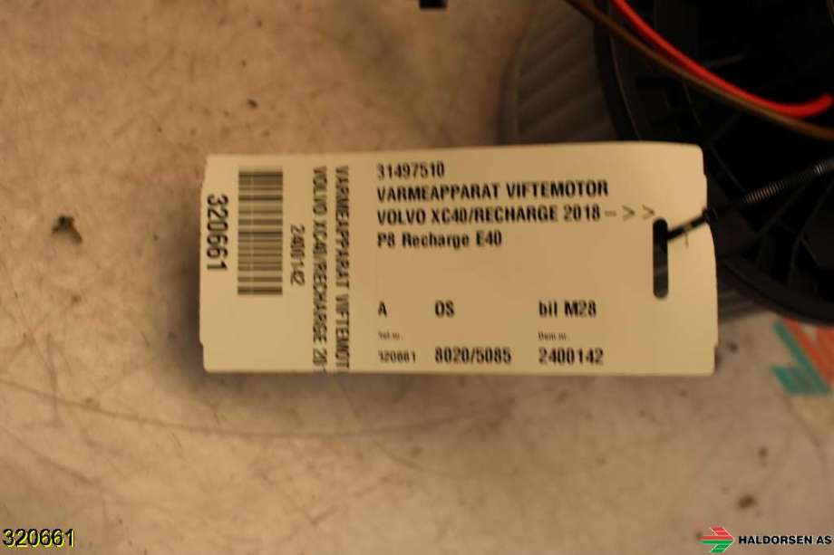Varmeapparat motor til Volvo XC40 2018-2024  (VOLVO|31497510|)