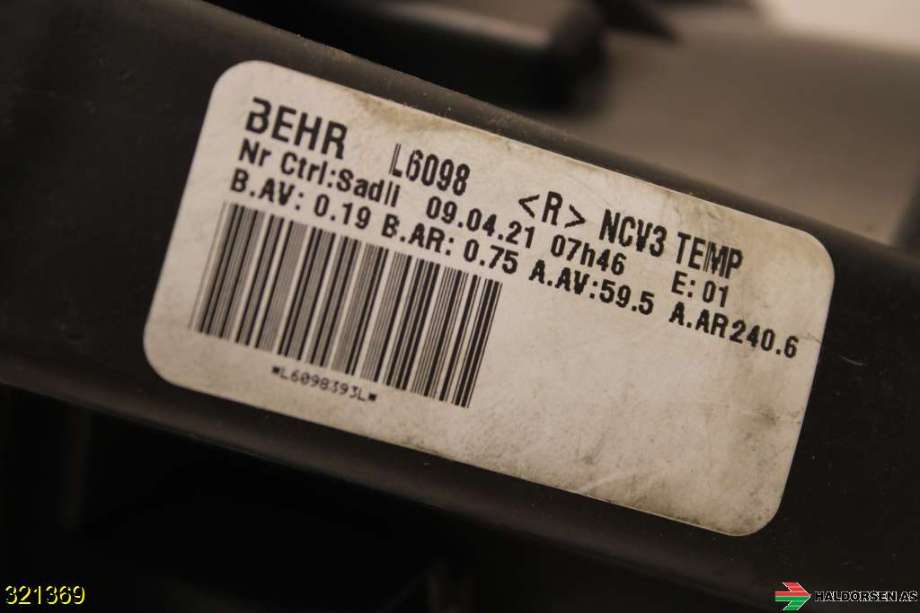 Varmeapparat motor til Mercedes Sprinter 2013-2018 (Fase 2) (906) (906) (MERCEDES|A 000 835 61 07|)
