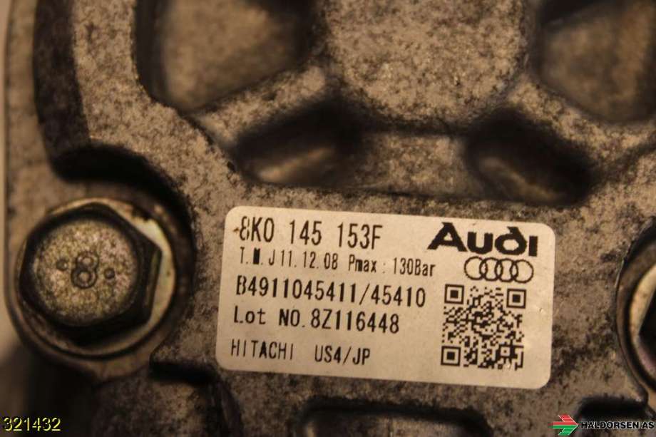 Servo pumpe mekanisk til Audi A5 2007-2016 (Type I)  (AUDI|8K0 145 153 F|)