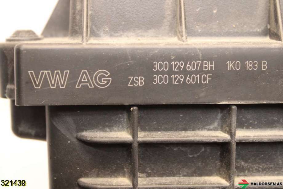Luftfilterboks til VW Tiguan 2011-2016 (Type I, Fase 2)  (VOLKSWAGEN|3C0 129 607 AS|)