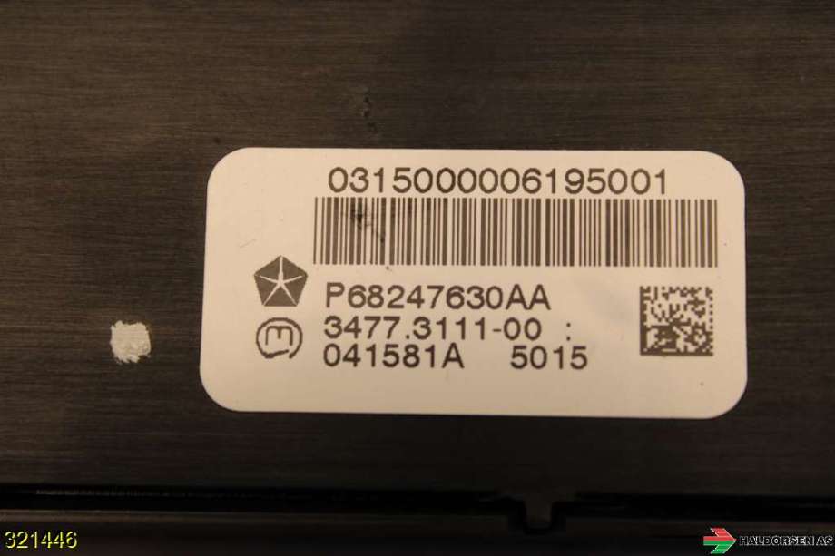 Bryter setevarme til Dodge RAM 2009-2018 (Type IV) (DODGE|P68247630AA|)