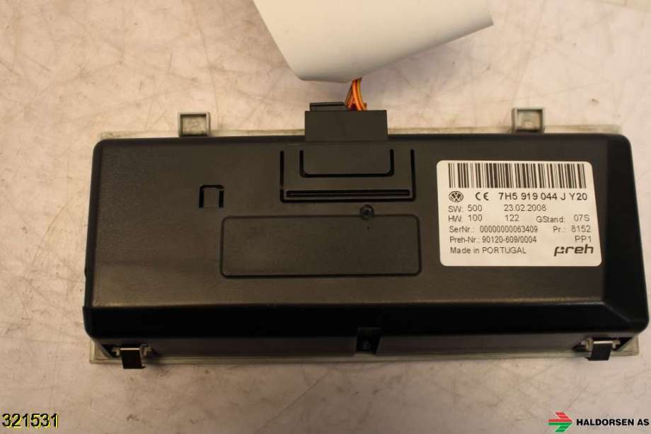 Diverse deler til VW Transporter / Caravelle 2003-2009 (Fase 1) (T5) (T5) (VOLKSWAGEN|7H5 919 044 J Y20|)