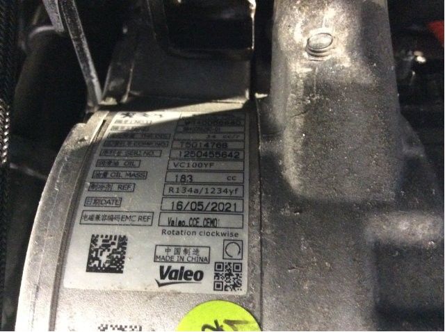 Aircondition kompressor til Toyota Proace City 2020-->>  (TOYOTA PROACE ELECTRIC|SU001B2933|R 134 A|)