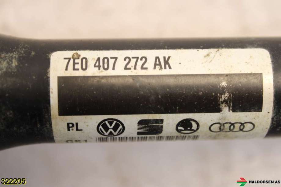 Drivaksel høyre foran til VW Transporter / Caravelle 2009-2015 (Fase 2) (T5) (T5) (VOLKSWAGEN|7E0 407 272 AK|)