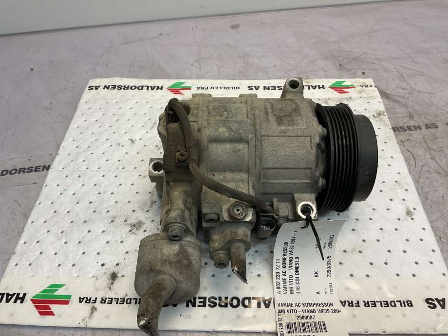 Aircondition kompressor til Mercedes Vito/Viano 2010-2014 (Fase 2) (W639) (W639) (MERCEDES|A 002 230 72 11|)