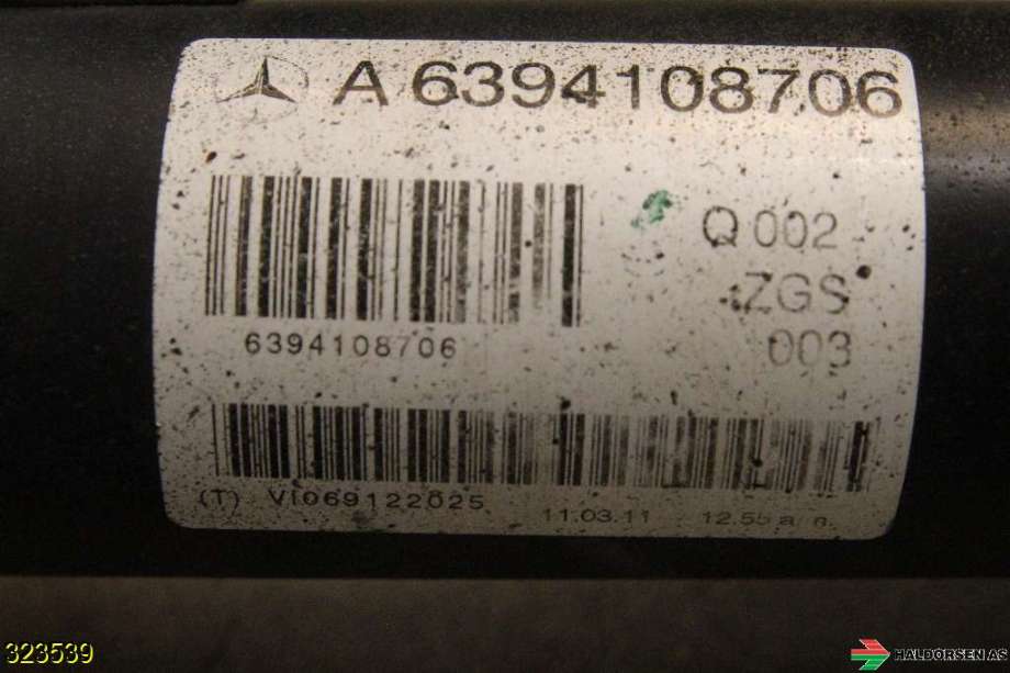 Mellomaksel til Mercedes Vito/Viano 2010-2014 (Fase 2) (W639) (W639) (MERCEDES|A 639 410 87 06|)