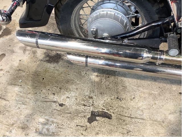 Eksosanlegg til MC Suzuki Øvrige 0-->> (SUZUKI VL 800|DELKEVIC EXHAUST|2 X BAKPOTTER|)