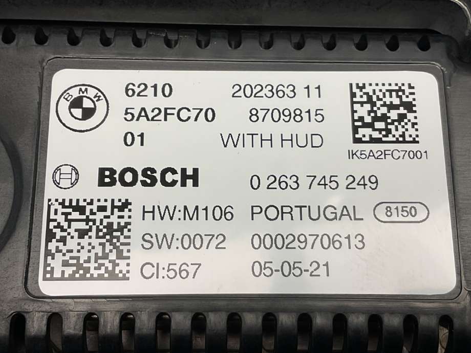 Instrumentpanel til BMW X5 2018-->> (G05) (G05) (BMW|62 10 5 B4A 589|62 10 5 B35 D79|)