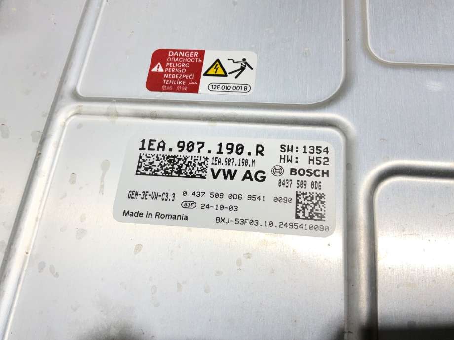 DCDC converter elbil til VW ID.7 2023-->>  (VOLKSWAGEN|1EA 907 190 R|)