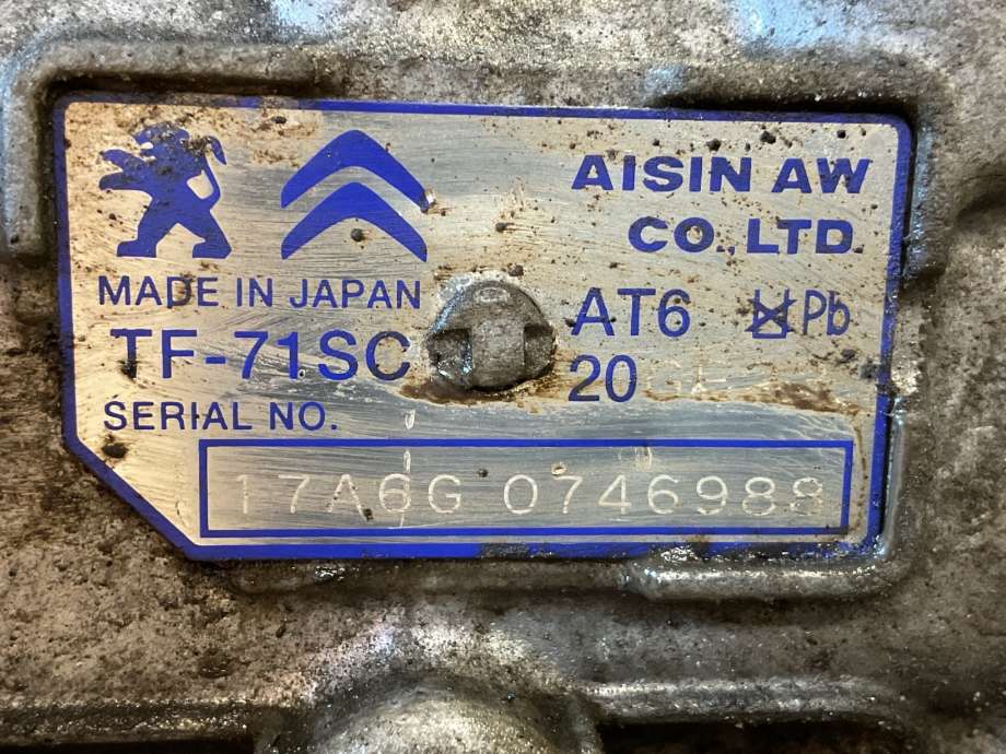 Girkasse automat til Peugeot 508 2014-2018 (Type I, Fase 2)  (PEUGEOT|98 106 762 80|)