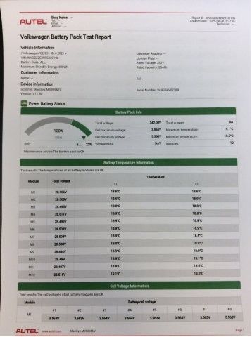 Batteripakke elbil til VW ID.4 2020-->> (VOLKSWAGEN|0Z1 915 910 EE|PYROSIKRING BYTTE ER|1G2VWA1PBN359Z)