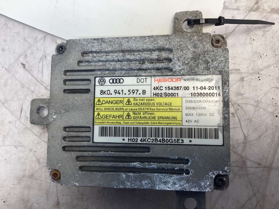 Styreenhet xenon/ballast til Audi Q7 2010-2015 (Type I, Fase 2)  (AUDI|8K0 941 597 B|)