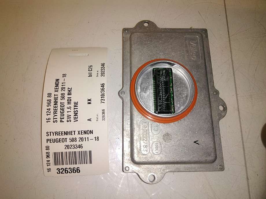 Styreenhet xenon/ballast til Peugeot 508 2014-2018 (Type I, Fase 2) (PEUGEOT|16 124 968 80|)