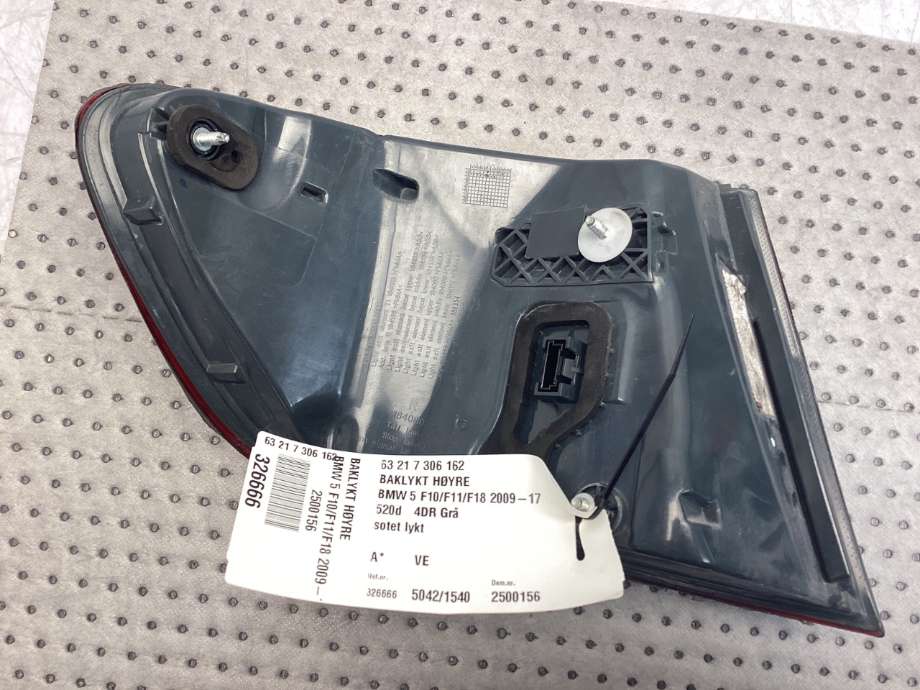 Baklykt høyre til BMW 5-Serie 2010-2017 (F10/F11) (F10/F11) (BMW|63 21 7 306 162|)