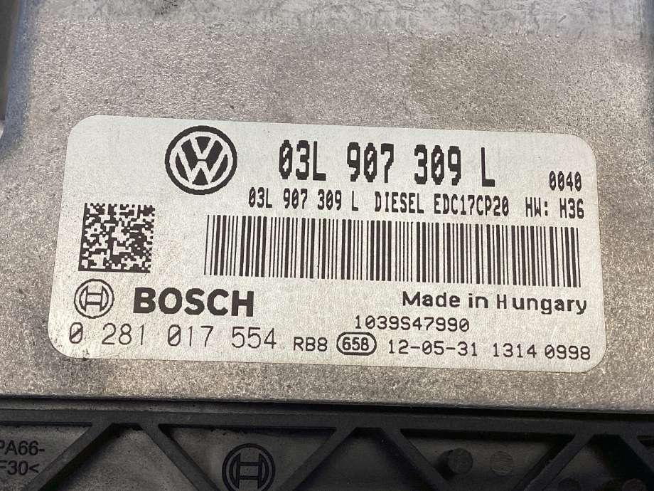 Styreenhet motor til VW Transporter / Caravelle 2009-2015 (Fase 2) (T5) (T5) (VOLKSWAGEN|03L 906 019 GM|)