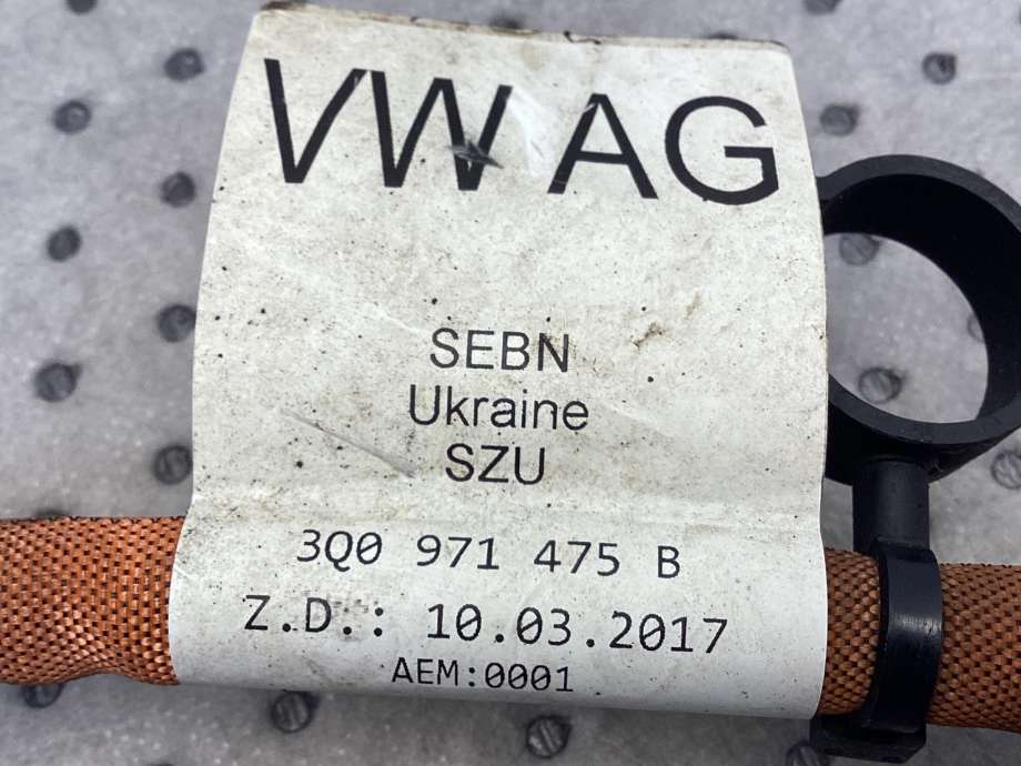 Kabel høy volt (HV) hybrid til VW Passat 2015-2019 (Fase 1) (B8) (B8) (VOLKSWAGEN|3Q0 971 475 B|)