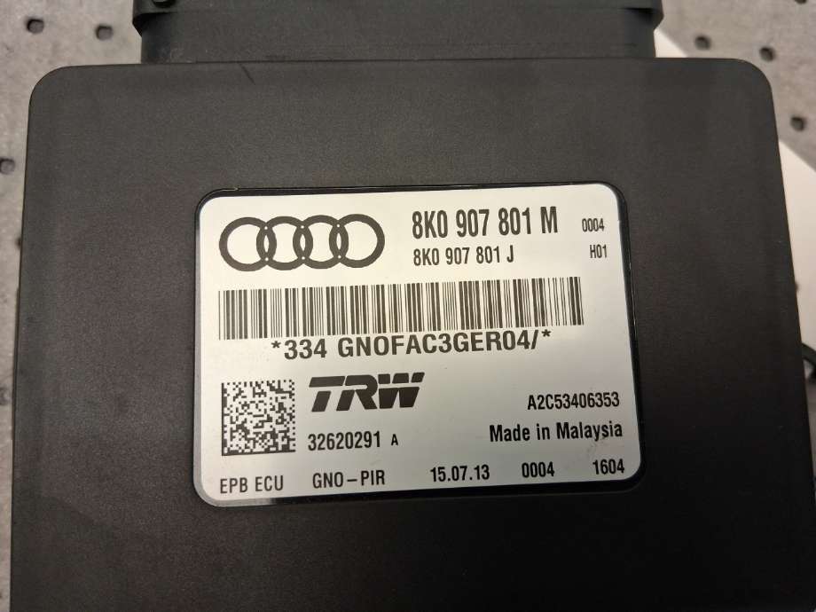 Styreenhet elektrisk parkbrems (EPB - Electric Parking Brake) til Audi A4, Allroad 2009-2016 (Type I) (B8) (B8) (AUDI||8KO 907 801 M)