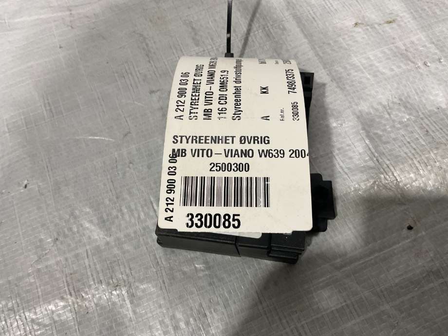 Styreenhet diverse til Mercedes Vito/Viano 2010-2014 (Fase 2) (W639) (W639) (MERCEDES|A 212 900 03 06|)