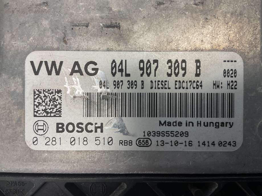 Styreenhet motor til Škoda Octavia 2013-2016 (Type III, Fase 1)  (SKODA|04L 906 021 P||04L 907 309 B)