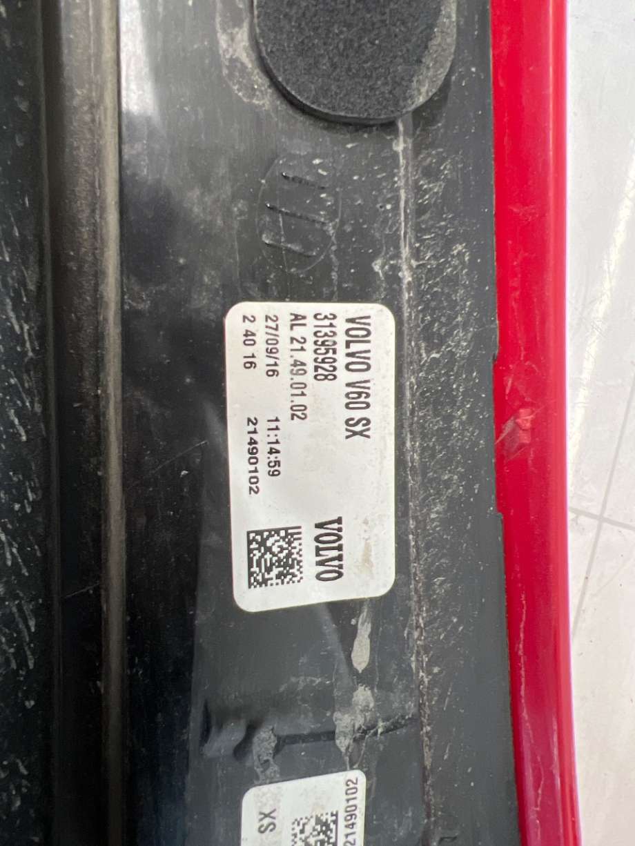 Baklykt venstre til Volvo V60/V60 CC 2013-2018 (Type I, Fase 2)  (VOLVO|31395928|)
