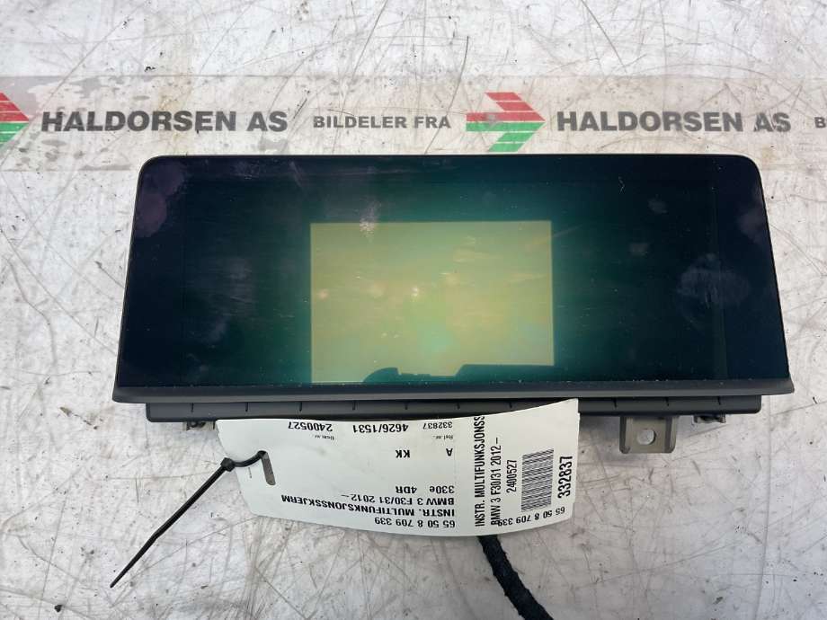 Instrument kjørecomputer til BMW 3-Serie, 2012-2018 (F30/F31/F34) (F30/F31/F34) (BMW|65 50 8 709 339)