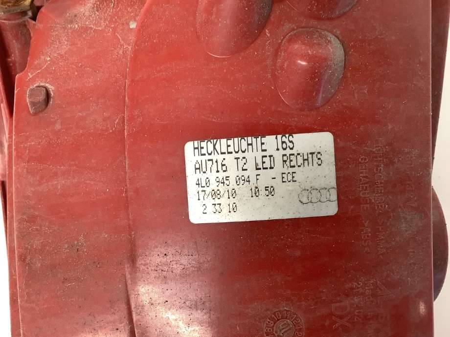 Baklykt høyre til Audi Q7 2010-2015 (Type I, Fase 2)  (AUDI|4L0 945 094 F|)