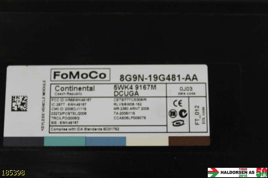 Styreenhet nøkkelfri/keyless til Volvo XC70 2008-2013 (Type II, Fase 1)  (VOLVO|30659958|)