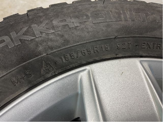 Hjulsett aluminium vinter til VW Polo 2017-2021 (Type VI, Fase 1)  (VOLKSWAGEN|5X100 ET 40 NAV 57|185/65R15 92T|)