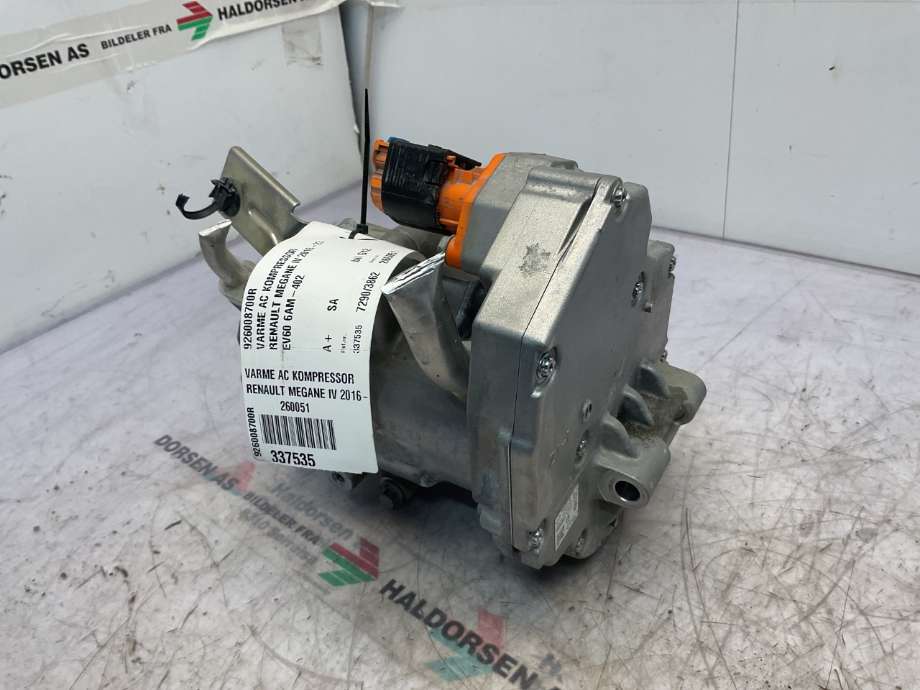 Aircondition kompressor til Renault Megane 2016-->> Type IV  (RENAULT|926008700R|)