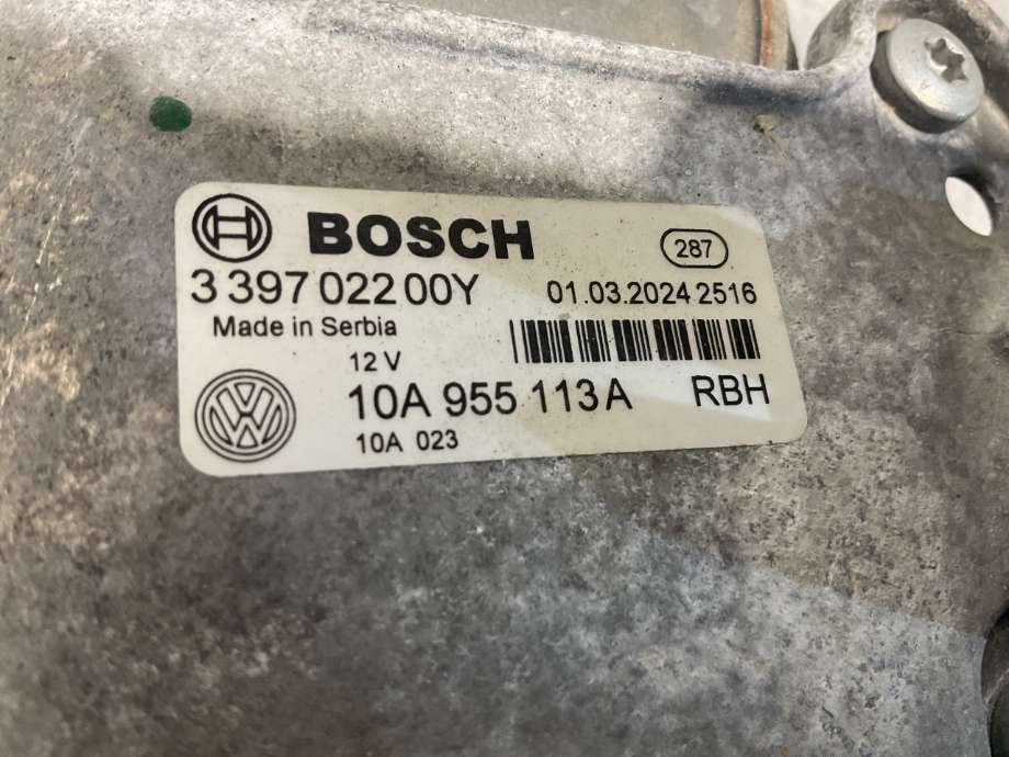 Viskermotor frontrute til VW ID.3 2020-->>  (VOLKSWAGEN ID 3 KOMBI 5D FL|10A 955 113 A|VENSTRE SIDE|)
