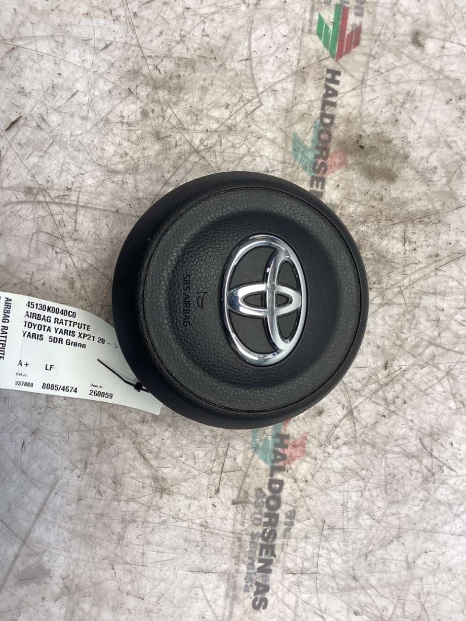 Airbag rattpute til Toyota Yaris, 2020-->> (Type IV)  (TOYOTA|45130K0040C0)