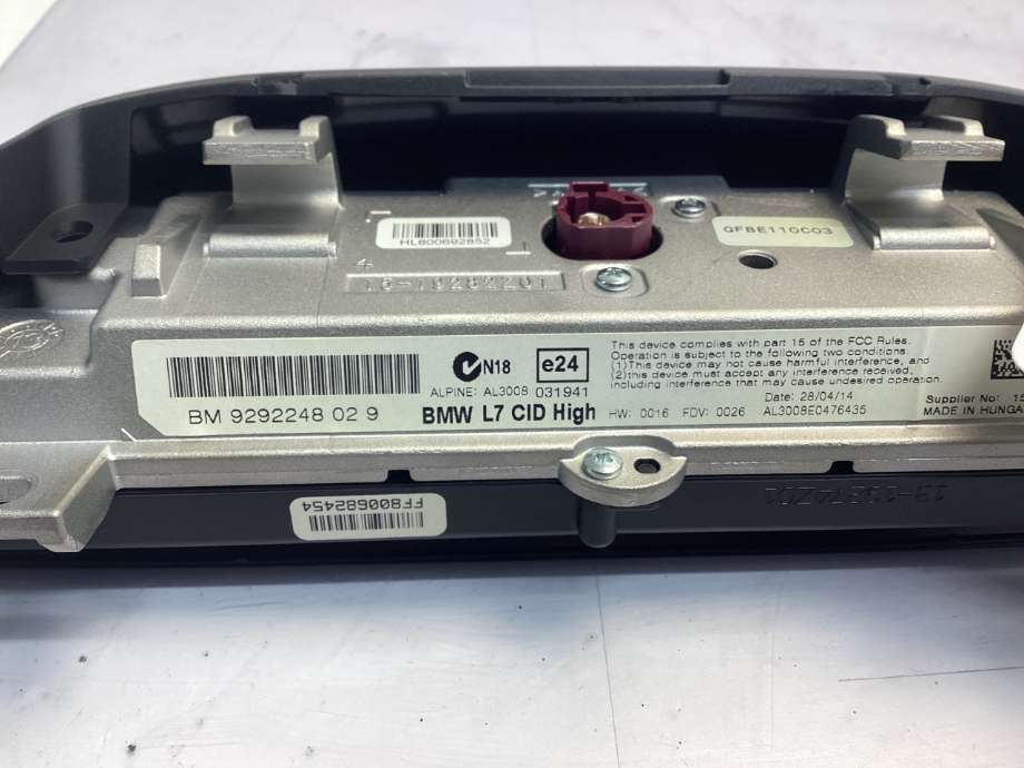 Instrument kjørecomputer til BMW 4-Serie 2013-2020 (F32/F33/F36) (F32/F33/F36) (BMW|65 50 9 292 248|)