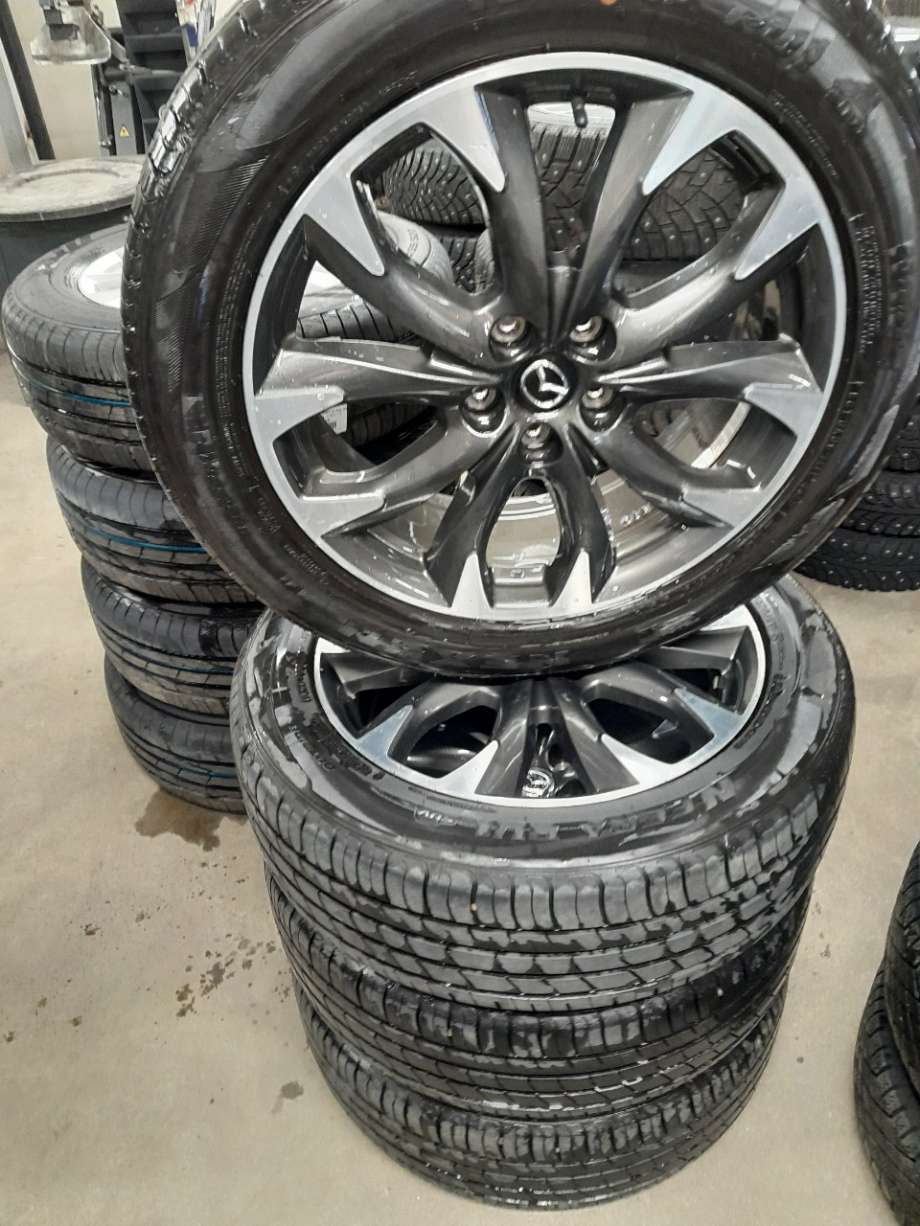 Hjulsett aluminium sommer til Mazda CX-5 2012-2017 (Type I)  (MAZDA|5X115 ET 28 NAV 54|225/55R19 99H|9965087090)
