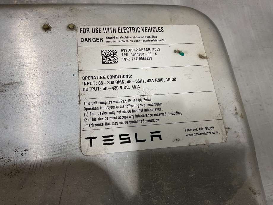 Batterilader (OBC - On Board Charger) til Tesla Model S 2013-2016 (Fase 1)  (TESLA|1014963-00-K|)
