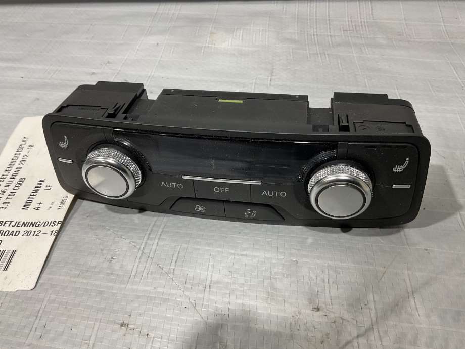 Varmeapparat betjening til Audi A6, Allroad 2012-2014 (Type III, Fase 1) (C7) (C7) (AUDI|4G0 919 158 K|MIDTEN/BAK|)