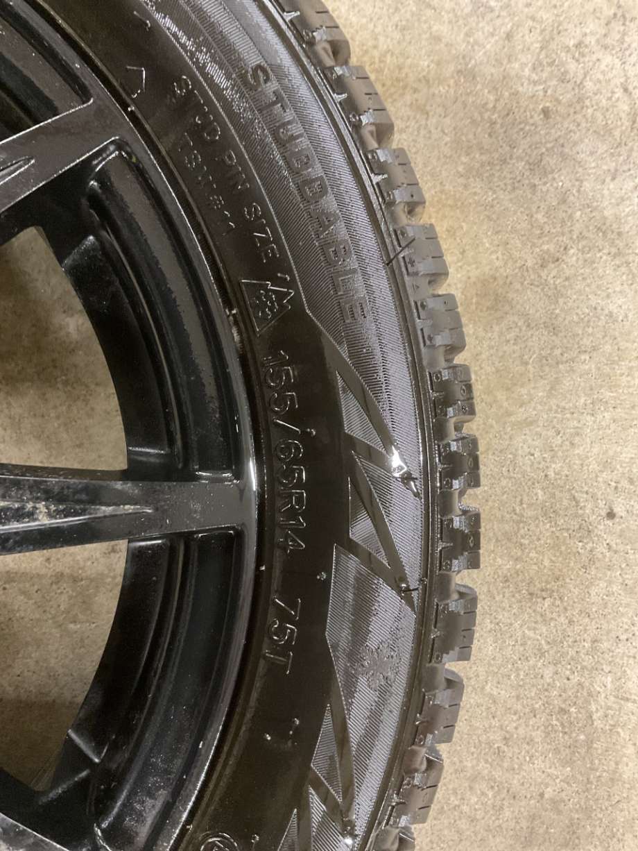 Hjulsett aluminium vinter til Mopedbil Ligier JS60 0-->>  (LIGIER JS60|155/65 R14|)