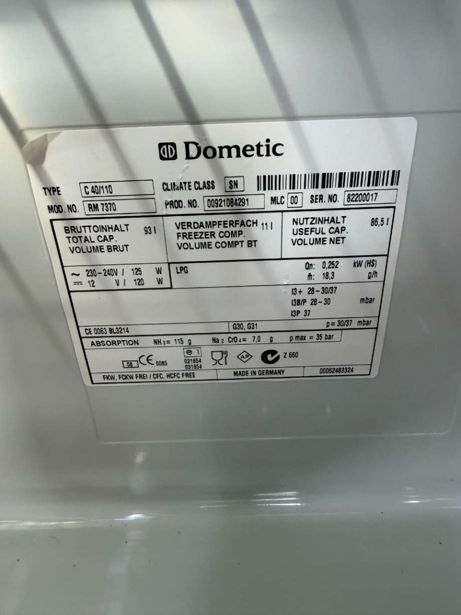 Diverse deler til Annet Campingvogn Cavalier 0-->>  (CARAVELAIR AMBIANCE 400||DOMETIC)